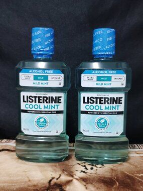 Listerine Cool Mint Alcohol Free Mild Mouthwash Mild Mint